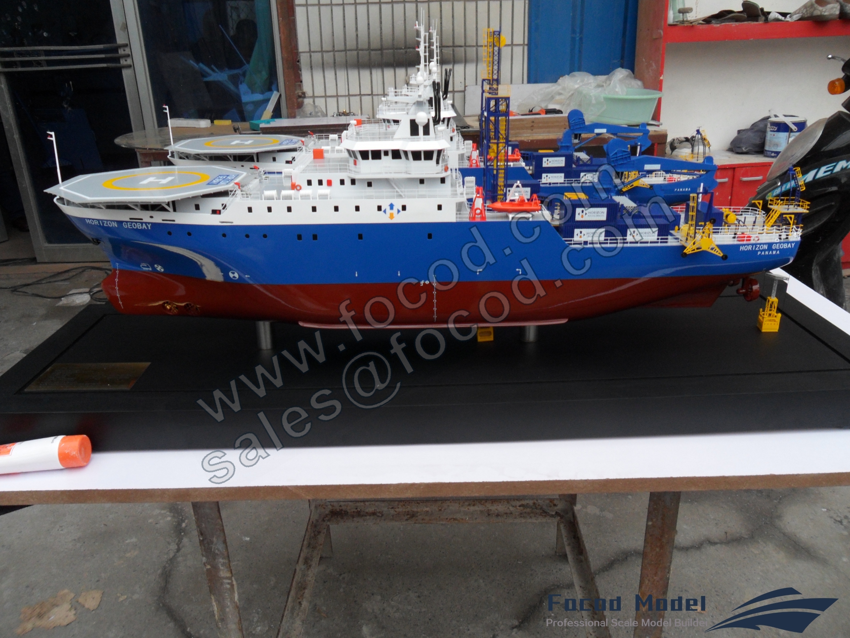 customized model of 87m Research-Survey Vessel